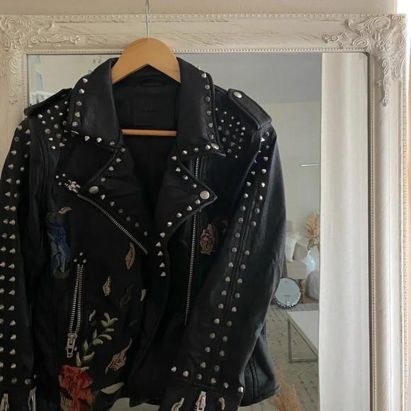 BLANKNYC Flower Studded Faux Leather Jacket - Picture 7 of 11